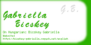 gabriella bicskey business card